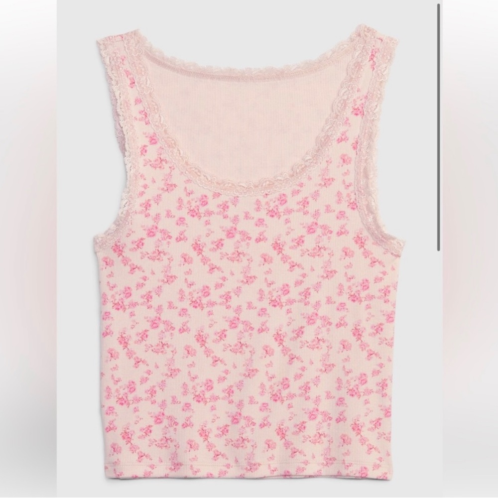 LoveShackFancy X Gap Modern Micro Floral tank